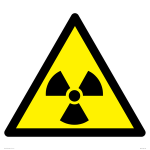 W003 Warning: Radioactive material or ionizing radiation